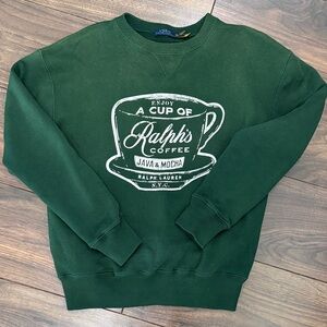 Ralph Lauren Polo Ralph’s Coffee Green Crewneck Sweatshirt